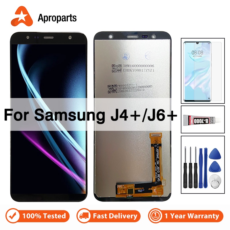 LCD สำหรับ Samsung Galaxy J4 Plus J415 J4 + SM-J415F J415FN J6 Plus J610 J610F J610FN จอแสดงผลการประ