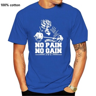 [100% Cotton] เสื้อยืดผ้าฝ้าย ลาย No Pain No Gain แฟชั่นฤดูร้อน สําหรับผู้ชาย LKedia00MEncei29