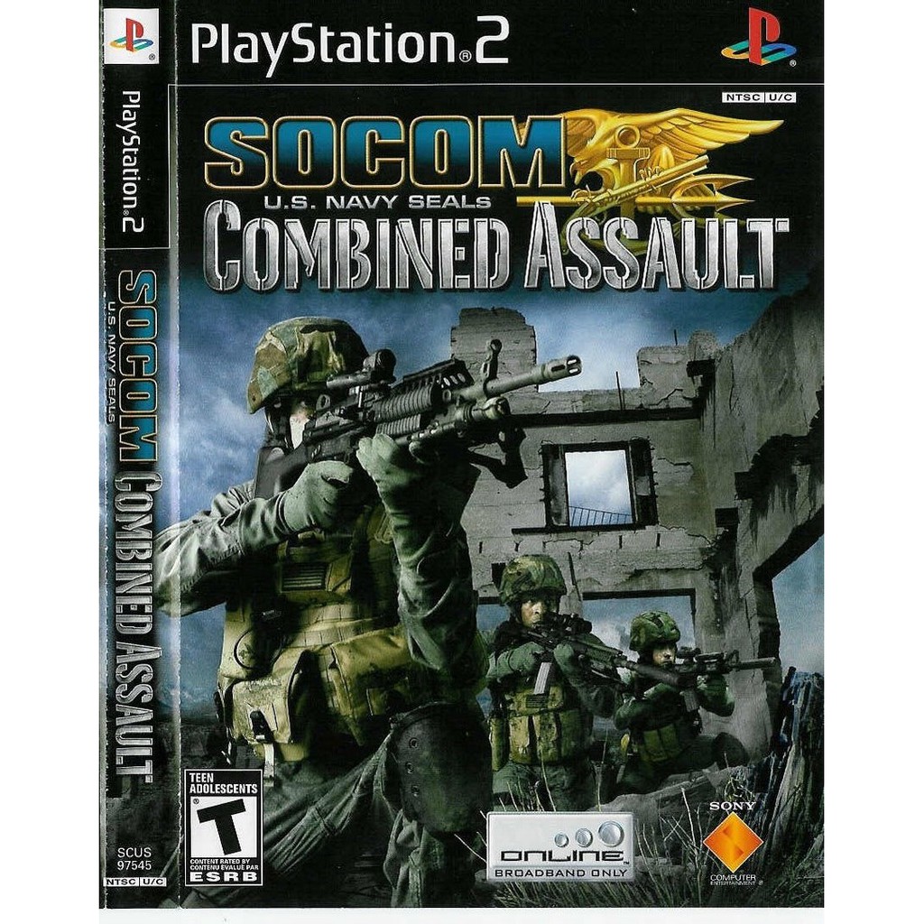 แผ่นเกมส์ SOCOM U.S. Navy SEALs – Combined Assault PS2 Playstation2 คุณภาพสูง ราคาถูก