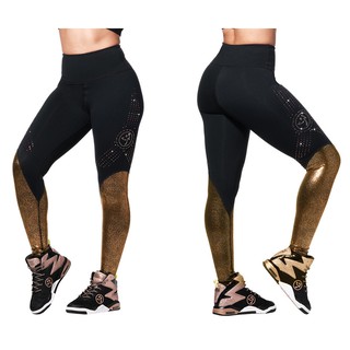 Zumba Shine Ankle Leggings With Swarovski® Crystals (กางเกงเลคกิ้งออกกำลังกายซุมบ้าและโยคะ)