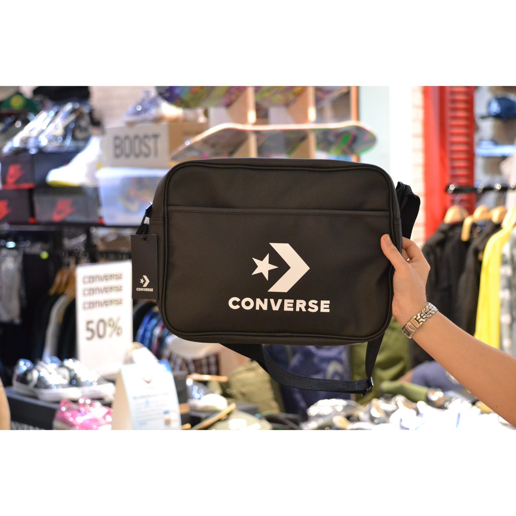 Converse Noble Messenger bag balck [Authorized Retailer] ตัวแทนจำหน่าย CONVERSE THAIALND