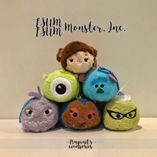 🇹🇭 พร้อมส่ง : พวงกุญแจตุ๊กตาดิสนีย์มอนสเตอร์อิงค์ซูมซูม | Monsters, Inc. Tsum Tsum Disney Keychain.