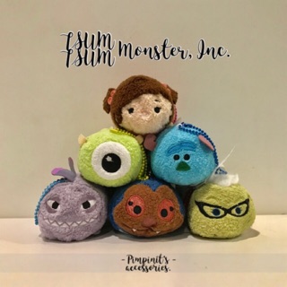 🇹🇭 พร้อมส่ง : พวงกุญแจตุ๊กตาดิสนีย์มอนสเตอร์อิงค์ซูมซูม | Monsters, Inc. Tsum Tsum Disney Keychain.