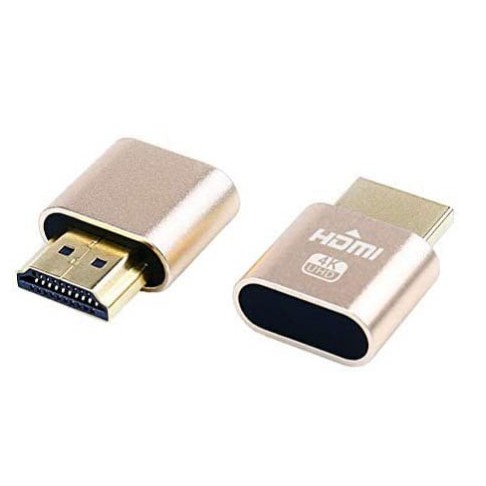 HDMI Dummy Plug 4K Plug Display Adapter Headless Ghost Display Emulator hdmi ดัมมี่ ราคาต่อตัวนะครับ ส่งจากไทยไม่ต้องรอน