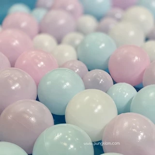 (ส่งด่วน) Haenim Toy บอลสีพาสเทลปลอดสารพิษ ขนาด 5.5 cm. (แพค 50 ลูก) ใส่บ่อบอลเด็ก สระน้ำเด็ก
