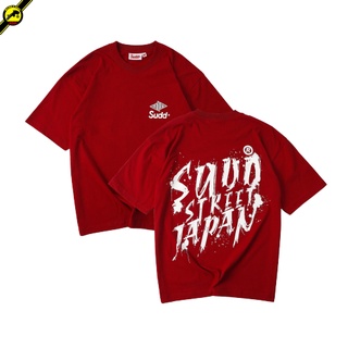 Sudd Oversize เสื้อโอเวอร์ไซส์ รุ่น Splash แฟชั่น คอกลม ลายสกรีน ผ้าฝ้าย cotton ฟอกนุ่ม ไซส์ XS S M L