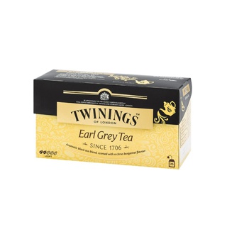 Twinings Earl Grey Tea ทไวนิงส์ ชาสีทองอ่อน รสเบา เอิร์ล เกรย์ ชนิดซอง 2 กรัม แพ็ค 25 ซอง