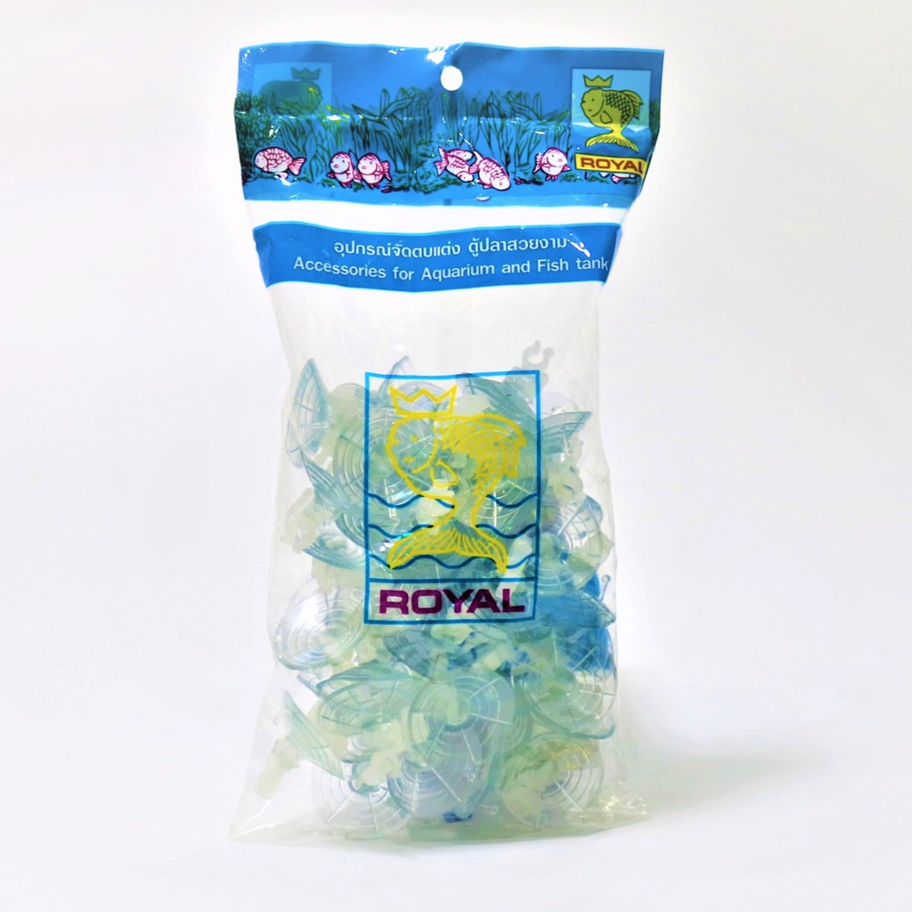 ลูกยางยึดสายยาง MS ROYAL แบบมีตัวล็อค ยกถุง (จุ๊บยางติดกระจกตู้ปลา เพื่อจัดสายยางให้เป็นระเบียบ)