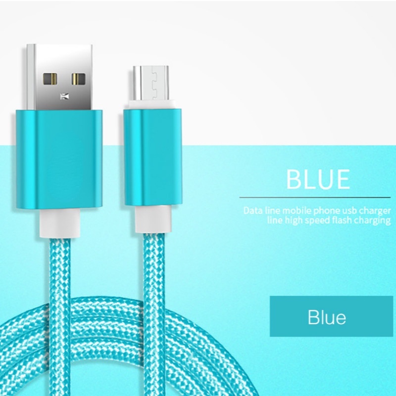 SAMSUNG 2.1A 1m 1.5m Micro USBสายชาร์จMicrousbสายยาวKabel Androidสายชาร์จสําหรับSamsung J3 J5 J7 201