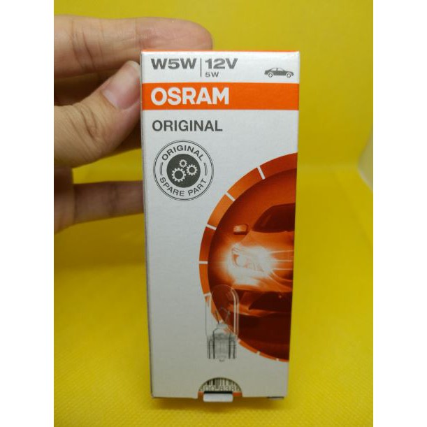 หลอดเสียบ T10 12V 5W W5W #2825 หลอดไฟหรี่ OSRAM แท้ - รูปที่ 3