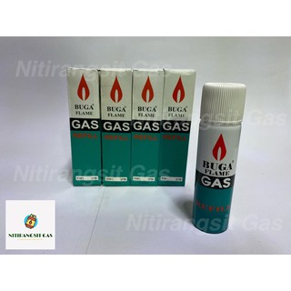 แก๊สกระป๋องBuga Flame Gas for refill ขนาด75ml. (❗️สำหรับใช้เติมน้ำแก๊สปืนจุดไฟและอื่นๆ💥❗️)