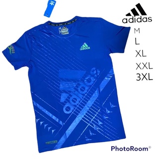 adidas เสื้อยืดแขนสั้นออกกำลังกายผู้ชาย