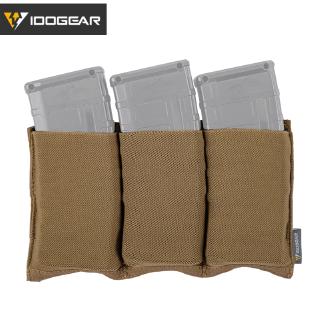 IDOGEAR Tactical 5.56 Magazine Pouch Fast Draw MOLLE Mag Pouch Carrier Triple Open Top 3555 อุปกรณ์เกียร์ยุทธวิธีแคมป์ปิ้งและเดินป่า