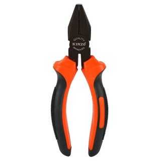 คีมปากจระเข้ชุบนิกเกิลดำ KINZO 6 นิ้ว NICKEL-COATED LINESMAN PLIER KINZO 6”