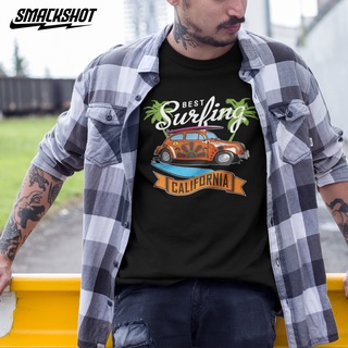 Smackshot เสื้อยืด คอกลม cotton 100% ลาย California ผ้านุ่ม ใส่แล้วไม่ย้วย คุณภาพส่งออก เสื้อวินเทจ พร้อมส่ง