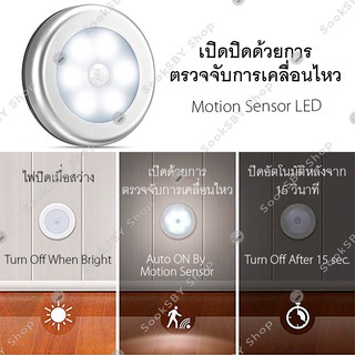 ไฟ LED ตรวจจับการเคลื่อนไหว ไฟเซนเซอร์จับความสว่าง ไฟกลางคืน