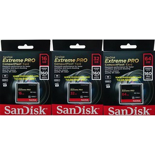 Sandisk CF ExtremePro 32/64GBGB 160MB/s ประกันSynnex Lifetime