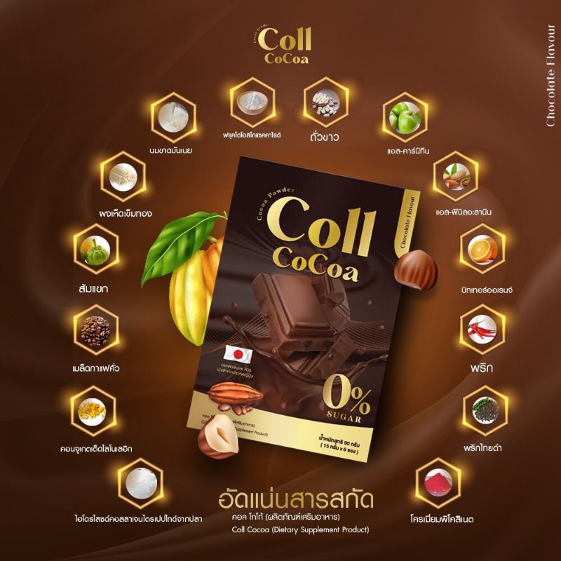 (ล้างสต๊อก 1แถม1) Coll Cocoa โกโก้คุมหิว ลดน้ำหนัก - moo190518 - ThaiPick