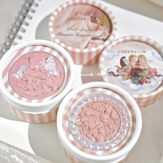 Cheerflor Angel บลัชออนปัดแก้ม แต่งหน้า สีนู้ด แบบธรรมชาติ ใช้ง่าย ไม่เลอะใบหน้า