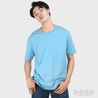 DOSH BASIC-T SHIRTS เสื้อยืดคอกลม แขนสั้น สีฟ้า FUMT5000-BU