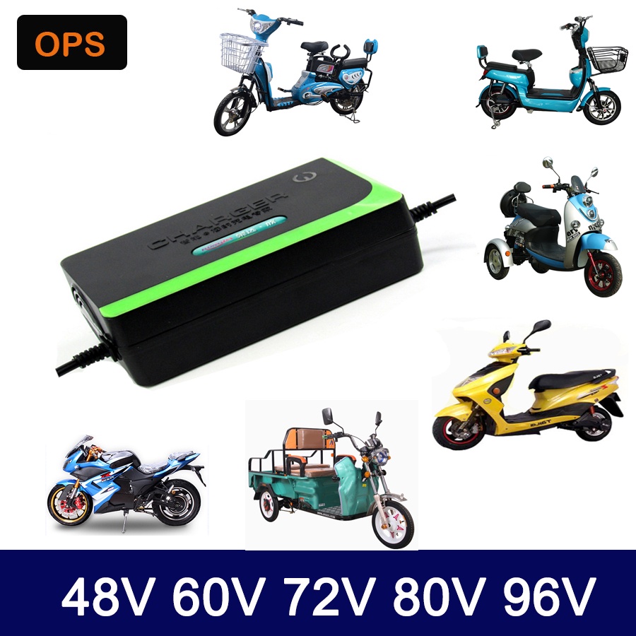 อุปกรณ์ชาร์จแบตเตอรี่ 48V 60V 72V 96V 12AH 20AH 30AH 40AH 50AH 60AH สำหรับ E Electric Bike bicyle ที