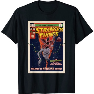 เสื้อยืด พิมพ์ลายการ์ตูน Stranger Things Welcome To Hawkins สําหรับผู้ใหญ่Size S-5XL