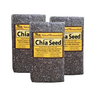 Chia seed &lt;&lt;&lt; 500฿/kg &gt;&gt;&gt; Organic เมล็ดเชีย เมล็ดเจีย ปลอดสารพิษ 1000 กรัม (3 แพ็ค)