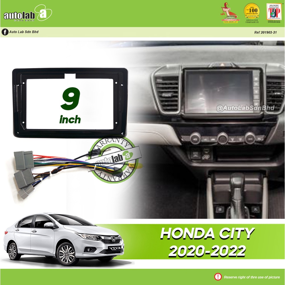 เคสเครื่องเล่น Android 9 นิ้ว Honda City 2020-2022 (พร้อมซ็อกเก็ต Honda City &amp; เสาอากาศเข้าด้วยกัน)