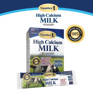 นมผงแคลเซียมสูง  High Calcium Milk Powder NUMBER1 นัมเบอร์วัน นมผงนำเข้าจากประเทศนิวซีแลนด์ นมแคลเซียมสูง