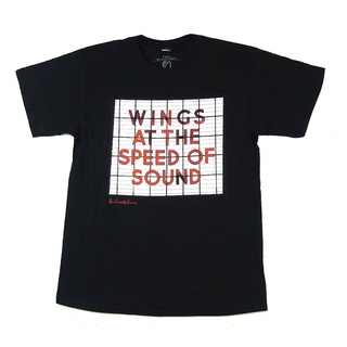 เสื้อยืดแขนสั้น คอกลม พิมพ์ลาย Paul Mccartney Wings Speed Of Sound สีดํา สไตล์สตรีท สําหรับผู้ชายสามารถปรับแต่งได้