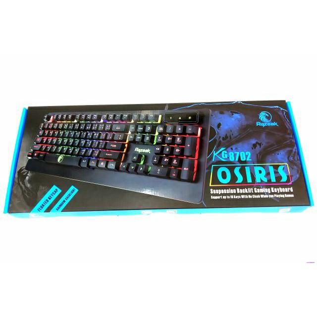 RAZEAK OSIRIS KG8702 USB Keyboard คีย์บอร์ดมีไฟ ราคาถูก