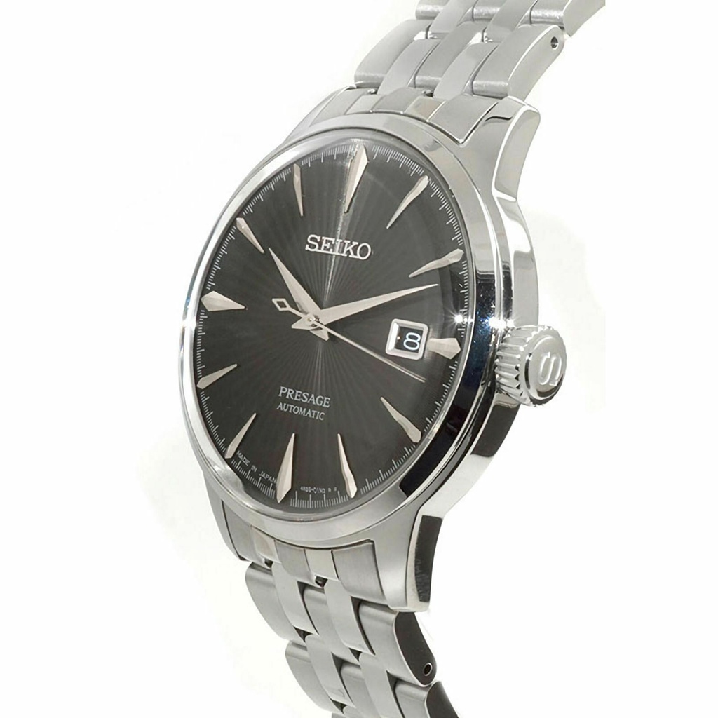 SEIKO Presage SRPE17J1 Cocktail Time Automatic Dark Grey Dial Men Watch  WARRANTY | Shopee Thailand