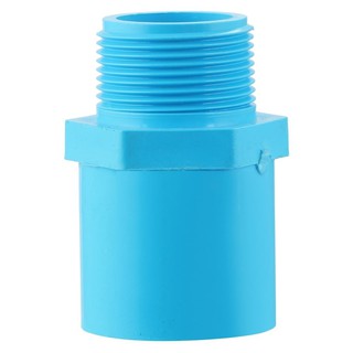 Joints MPT STRAIGHT PVC SOCKET SCG 1 1/4" LIGHT BLUE Pipe fitting Water supply system ข้อต่อ ข้อต่อตรงเกลียวนอก-หนา SCG