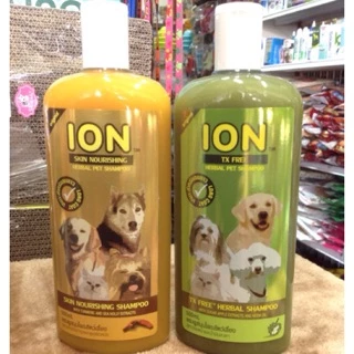🍀แชมพูไออ้อน(ION)🍀สกัดจากธรรมชาติ กำจัดเห็บหมัด และรักษาผิวหนัง สามารถใช้ได้ทั้งสุนัขและแมว