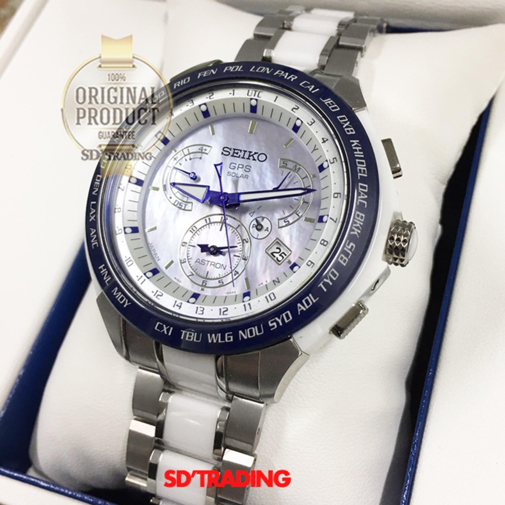 SEIKO ASTRON GPS Solar Limited Edition Dual-Time Titanium Men's watch รุ่น SSE039J1