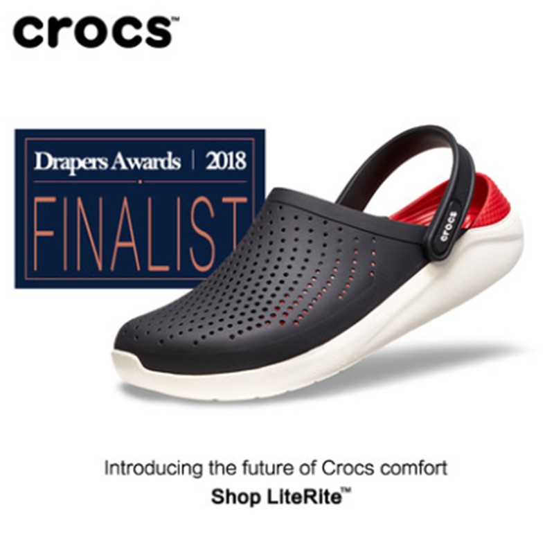 Crocs LiteRide ของแท้ ราคาถูก ที่สุด รองเท้าแตะรัดส้น สไตล์ รองเท้าแตะรัดส้น สไตล์ Crocs LiteRide Sandals