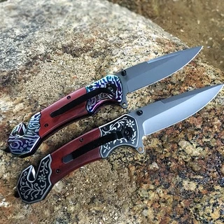 Browning มีดพับ ยาว23cm แข็งแรงทนทาน ใช้ดี คมๆ มีน้ำหนัก ด้ามมีลายสวยงาม High hardness folding knife