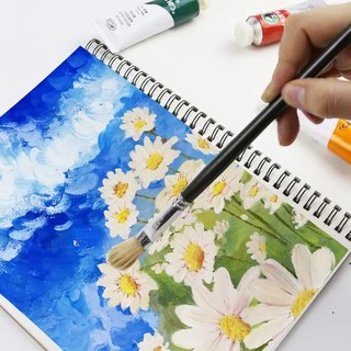 สมุดวาดภาพ กระดาษหนา 160 GSM แบบเกลียว อุปกรณ์การเรียนศิลปะ แบบมืออาชีพ
