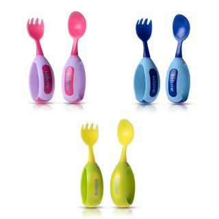 ช้อนส้อมหัดทานสำหรับเด็ก Kidsme Toddler Spoon and Fork Set