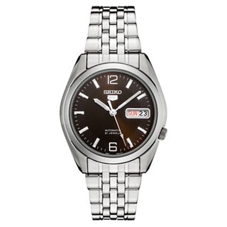 SEIKO 5 Automatic Mens Watch รุ่น SNK391K1 - สีเงิน/สีน้ำตาล