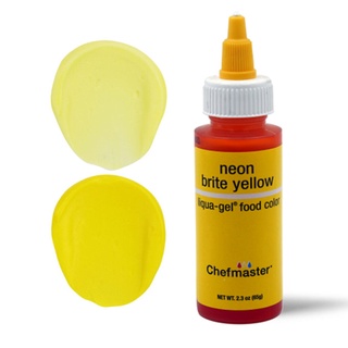 สีเจล Chefmaster Color Neon Yellow -Gel 2.3oz / 5716 สีเจลผสมอาหาร สีเหลืองนีออน