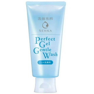 SENKA Perfect Gel Gentle Wash. เจลล้างหน้าที่อุดมด้วยส่วนผสมของบิวตี้เซรั่ม ทำความสะอาดผิวหน้าอย่างอ่อนโยน