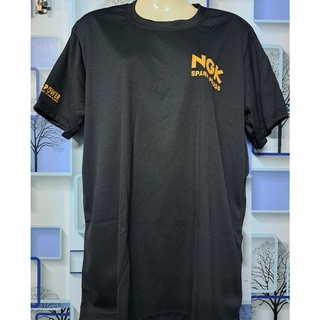 เสื้อยืด เสื้อ Screen โลโก้ NGK G-POWER SPARK TO WIN  เสื้อแฟชั่นผู้ชายผู้หญิง