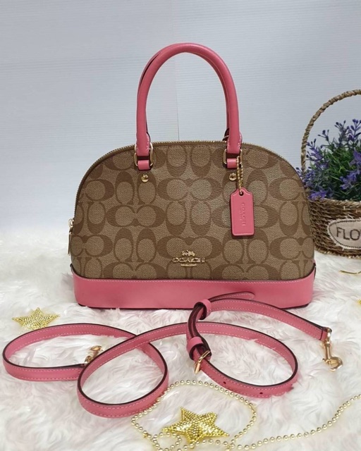 กระเป๋า COACH Mini Sierra Satchel In Signature Canvas รุ่น F27583