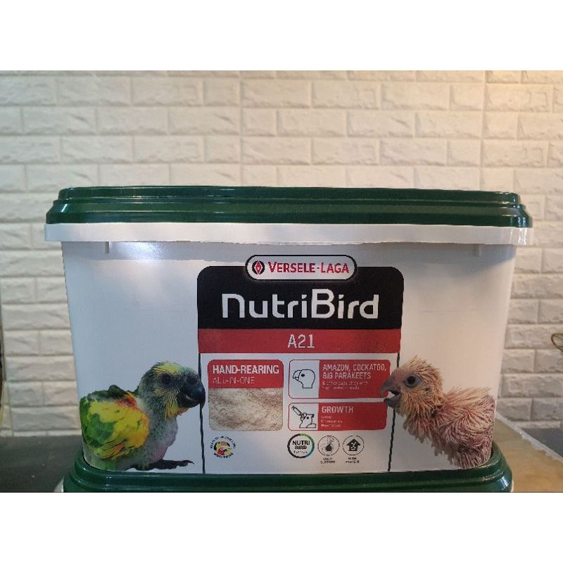 อาหารนกลูกป้อน NutriBird A21 ถังขนาด 3kg (ล็อตใหม่ หมดอายุ 05/03/2025)