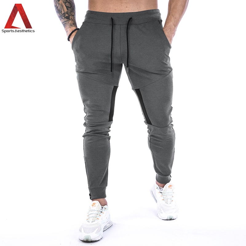 กางเกงกีฬา กางเกงวิ่งจ๊อกกิ้ง ลําลอง ผ้าฝ้าย ใส่สบาย พลัสไซซ์ สําหรับผู้ชาย