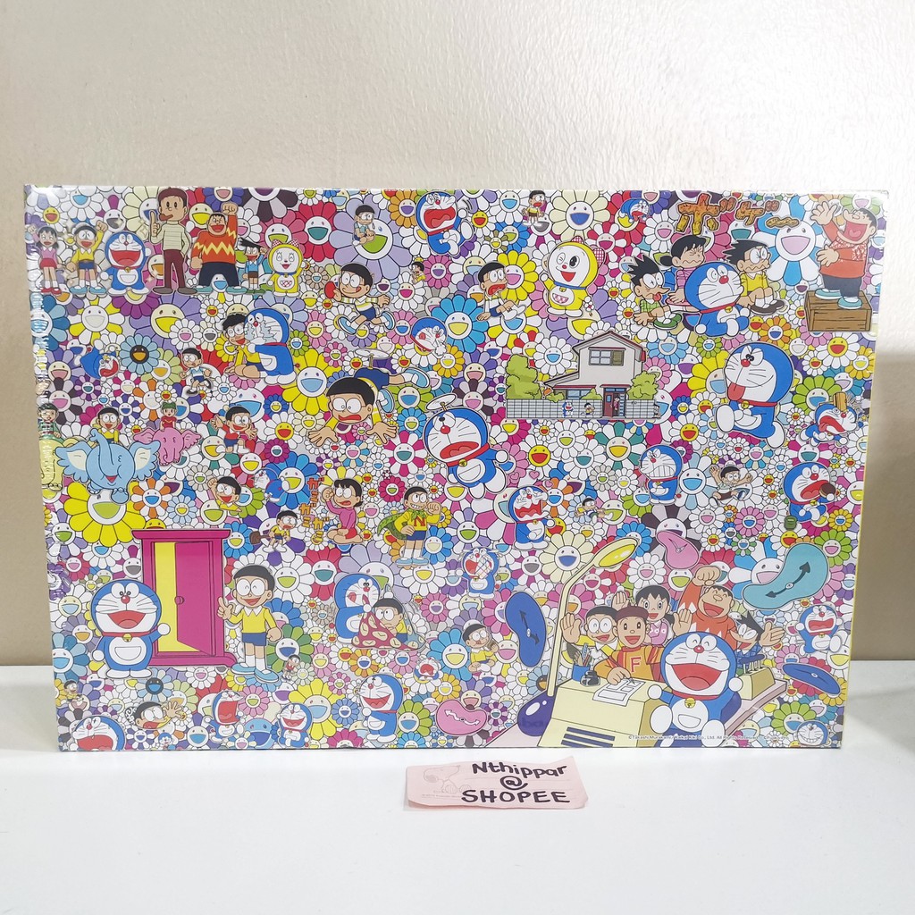 ขาย จิ๊กซอว์ ตัวต่อ Doraemon x Takashi Murakami puzzle jigsaw โดราเอมอน 1000 ชิ้น ของใหม่ ของแท้ พร้