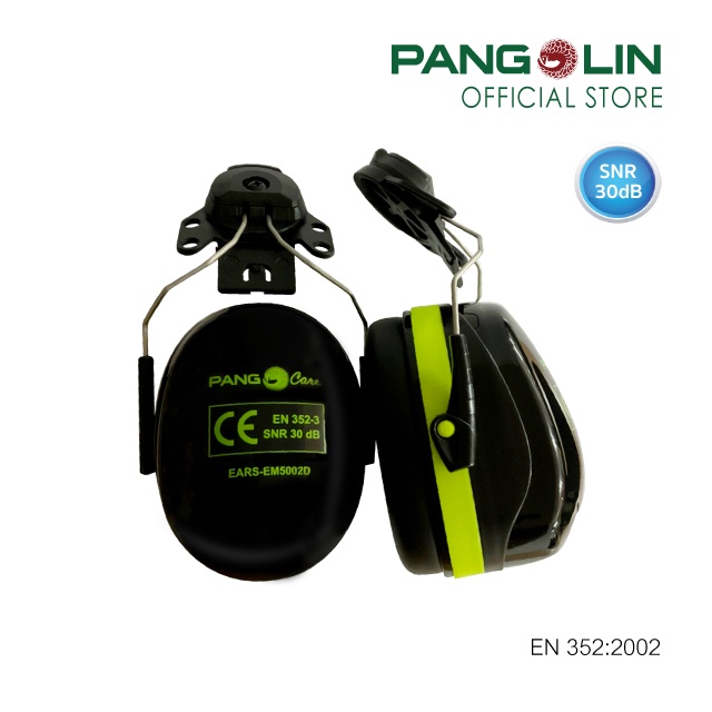PANGOLIN (แพงโกลิน) ที่ครอบหู กันเสียง Earmuff  Pangocare (Electronic Earmuff) ลดเสียง 30dB รุ่นEARS-EM5002D สีดำ