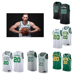 Boston Celtics #20 Gordon Hayward Basketball Jersey Sports Top เสื้อบาสเกตบอล เสื้อกีฬาผู้ชาย