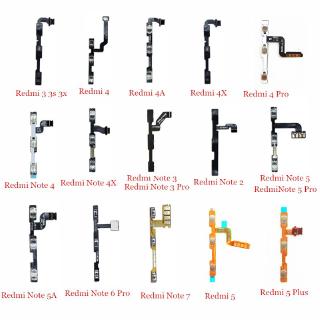 Power &amp; Volume Switch ON/OFF Key Button Flex Cable For Xiaomi Redmi 3 3s 3x 4 4A 4X Pro 5 Plus Note 2 3 4 4x 5 6 Pro 7